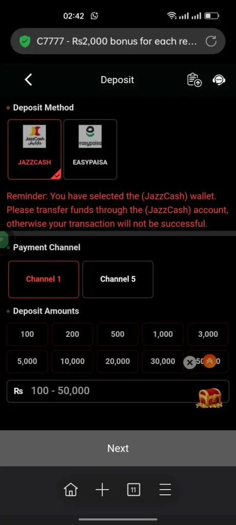 C7777 Game Easypaisa App